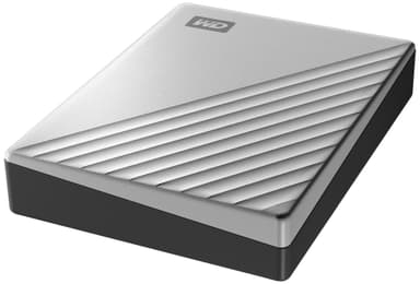 WD My Passport Ultra USB-C ekstern harddisk 4 TB (sølv)