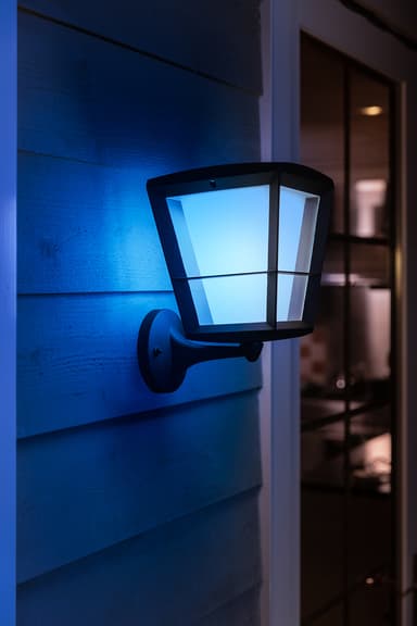Philips Hue Econic WACA vegglanterne (sort)