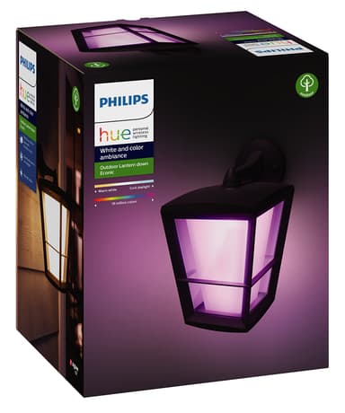 Philips Hue Econic WACA vegglanterne (sort)