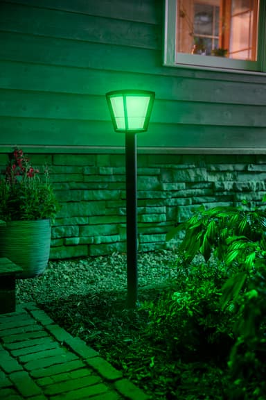 Philips Hue Econic WACA stolpelampe (sort)