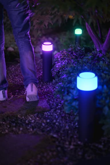 Philips Hue Calla Large utendørs sokkellampe for utvidelse 24V (sort)