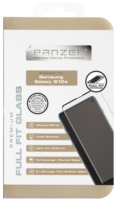 Panzer Full-Fit skjermbeskytter Samsung Galaxy S10 E