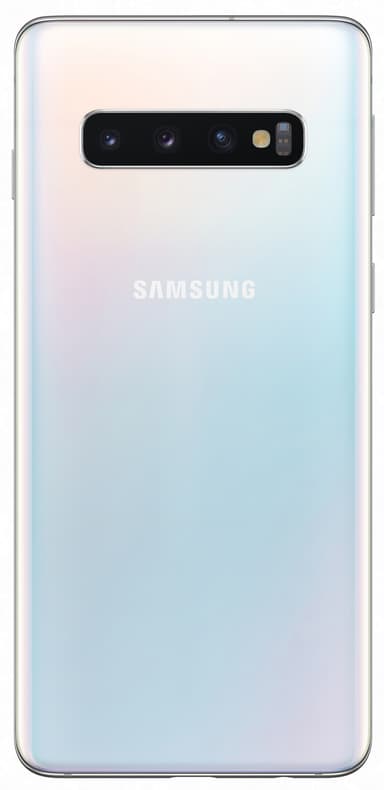Samsung Galaxy S10 smarttelefon (prism white)