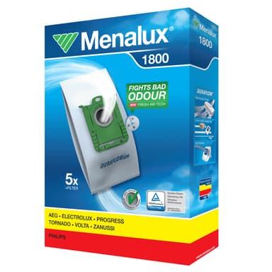Menalux støvsugerposer 1800 til Electrolux/Philips/Tornado m.m.