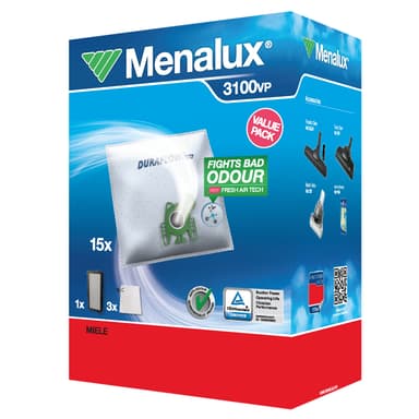 Menalux støvsugerposer 3100 - verdipakke til Miele S4/S6-serien