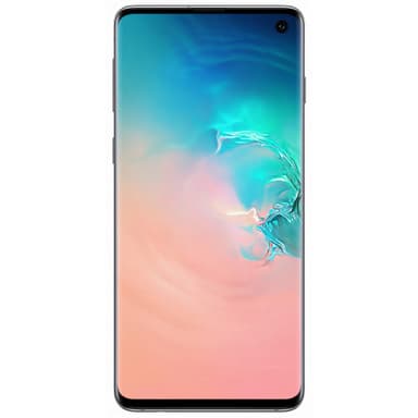 Samsung Galaxy S10 smarttelefon (prism white)