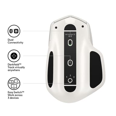 Logitech MX Master 2S trådløs mus Bluetooth (hvit)