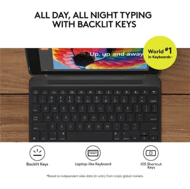 Logitech Slim Combo deksel for iPad Pro 10,5