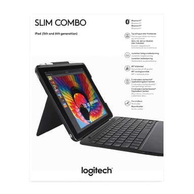 Logitech Slim Combo deksel for iPad Pro 10,5