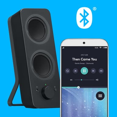 Logitech Z207 Bluetooth-høyttalere (sort)
