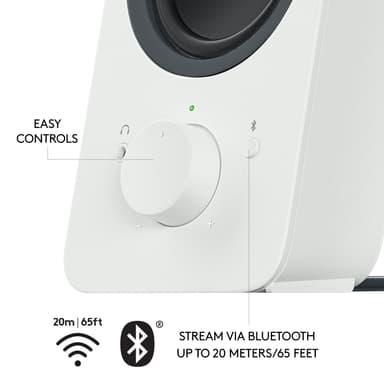 Logitech Z207 Bluetooth-høyttalere (hvit)