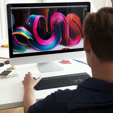 Logitech Craft tastatur med kontrollhjul Mus og tastatur Logitech Craft tastatur med kontrollhjul Mus og tastatur