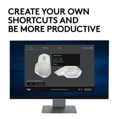 Logitech MX Master 2S trådløs mus Bluetooth (hvit)