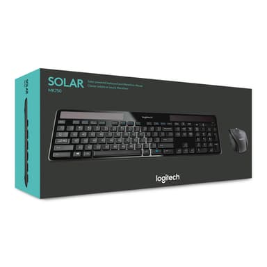 Logitech K750 trådløst solcelle tastatur Mus og tastatur Tastatur med solceller