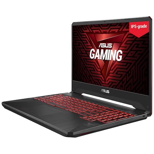 Asus TUF Gaming FX505 15,6" bærbar gaming-PC (red matter)