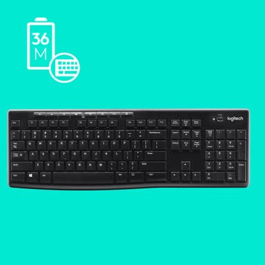 Logitech K270 trådløst tastatur