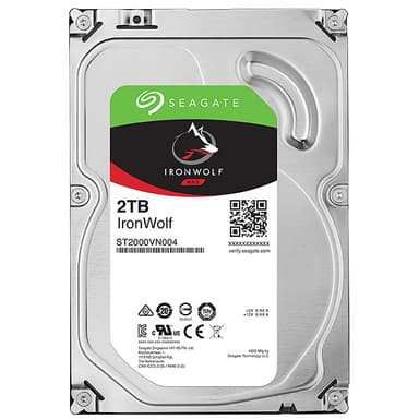 Seagate IronWolf 3,5" intern harddisk til NAS (2 TB)