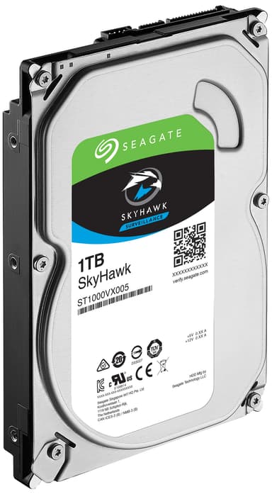 Seagate SkyHawk 3,5" intern harddisk for overvåkning (1 TB)