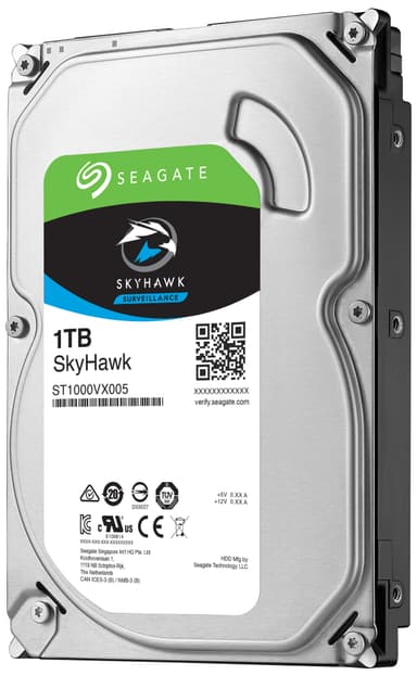 Seagate SkyHawk 3,5" intern harddisk for overvåkning (1 TB)