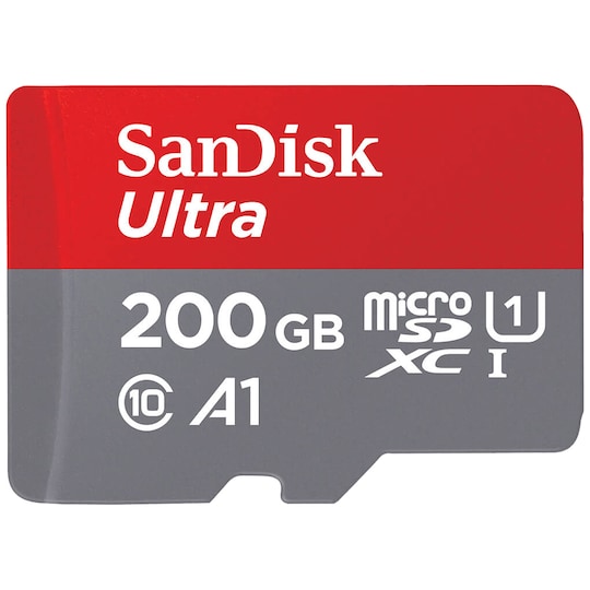 SanDisk Ultra Micro SD-kort 200 GB med SD-adapter