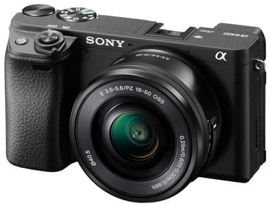 Sony Alpha A6400 kamerahus + E PZ 16-50 mm f/3.5-5.6 OSS zoomobjektiv