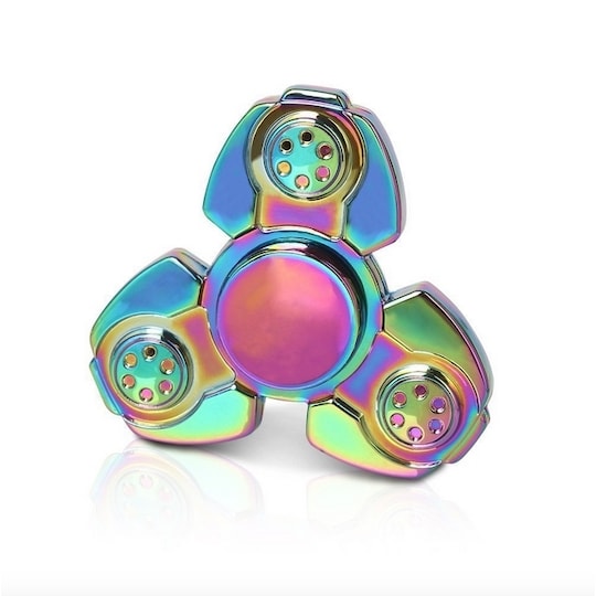 Fidget Spinner - Metal Rainbow Triangle
