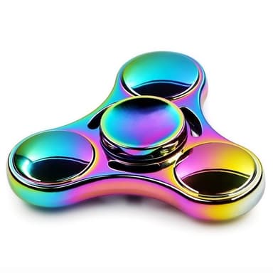 Tilbageholdelse Egen manuskript Fidget Spinner - Metal Rainbow Nuclear - Elkjøp