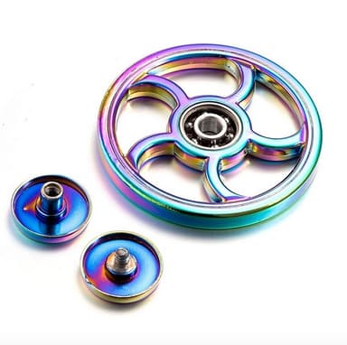 Fidget Spinner - Metal Rainbow Wheel