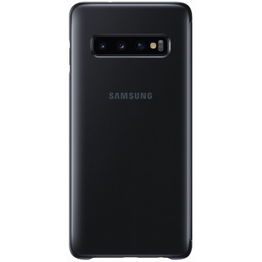 Samsung Galaxy S10 Clear View deksel (sort)