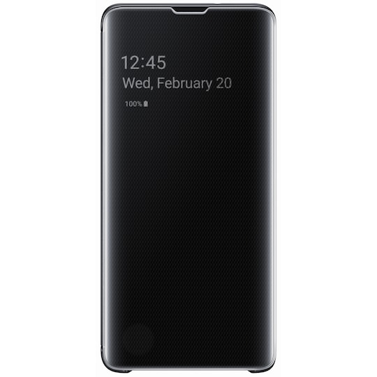Samsung Galaxy S10 Clear View deksel (sort)
