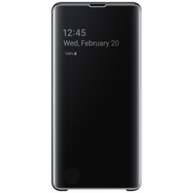 Samsung Galaxy S10 Plus Clear View deksel (sort)
