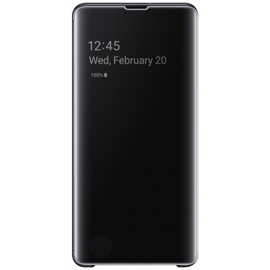 Samsung Galaxy S10 Plus Clear View deksel (sort)