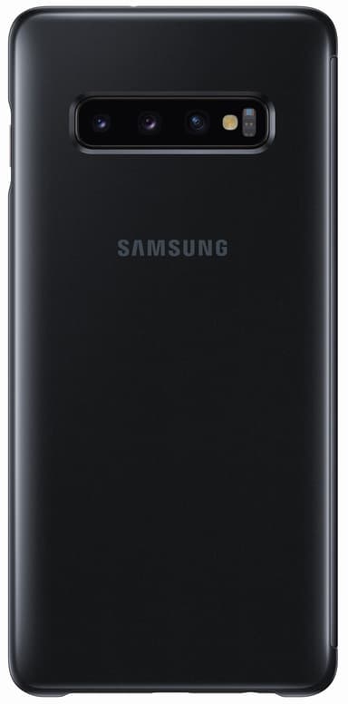 Samsung Galaxy S10 Plus Clear View deksel (sort)