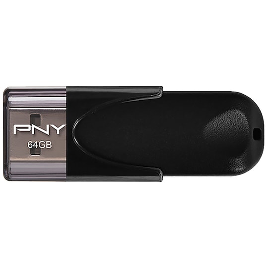 PNY Attache 4 USB 2.0 minnepenn 64 GB (sort)