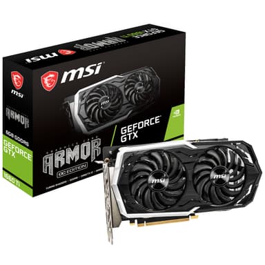 MSI GeForce GTX 1660 Ti Armor OC grafikkort 6G