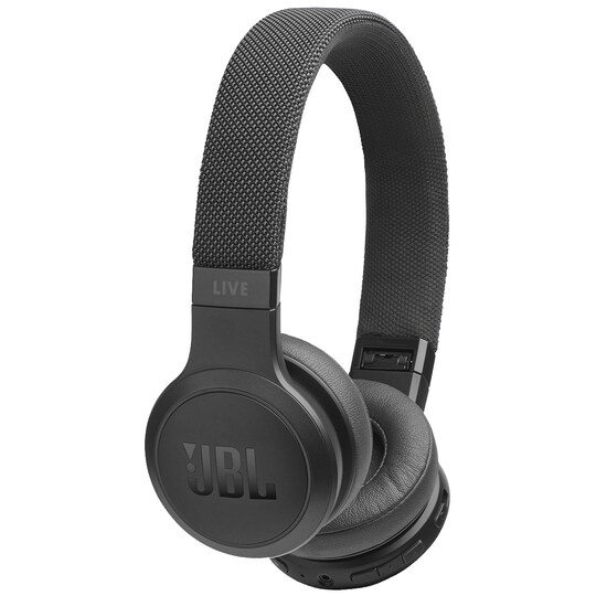 JBL LIVE 400BT trådløse on-ear hodetelefoner (sort)