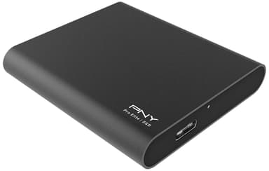 PNY Pro Elite bærbar SSD, 1 TB (sort)