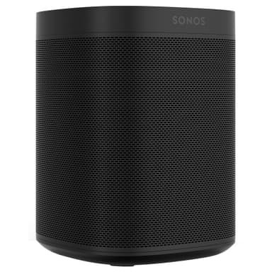 Sonos One Gen 2 høyttaler (sort) WiFi høyttaler Sonos One (gen 2) Smart trådløse høyttaler med stemmestyring