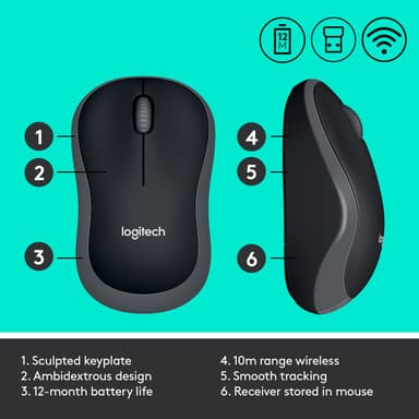 Logitech MK270 trådløs mus og tastatur