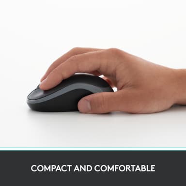 Logitech M185 trådløs mus (rød)