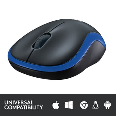 Logitech M185 trådløs mus (blå)