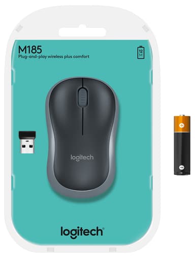 Logitech M185 trådløs mus (blå)