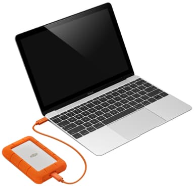 LaCie Rugged USB-C 2 TB bærbar harddisk