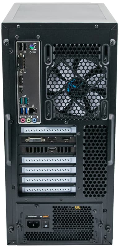 Edge E-Sport stasjonær gaming-PC 1660Ti/AMD (sort)