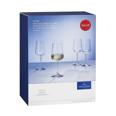 Villeroy & boch ovide hvitvin glass 4 stk