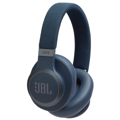 JBL LIVE 650BT trådløse around-ear hodetelefoner (blå)