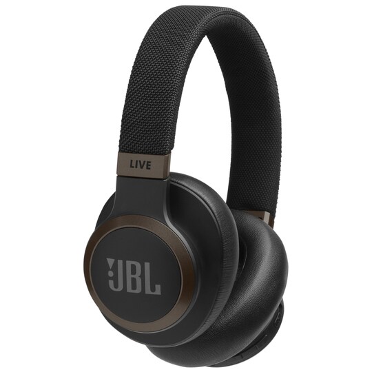 JBL LIVE 650BT trådløse around-ear hodetelefoner (sort)