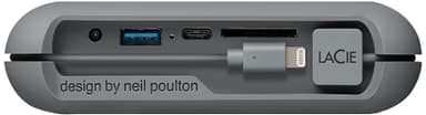 LaCie DJI Copilot 2 TB bærbar harddisk (grå)