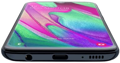 Samsung Galaxy A40 smarttelefon (sort)
