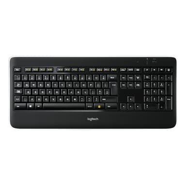 Logitech K800 trådløst tastatur (sort)